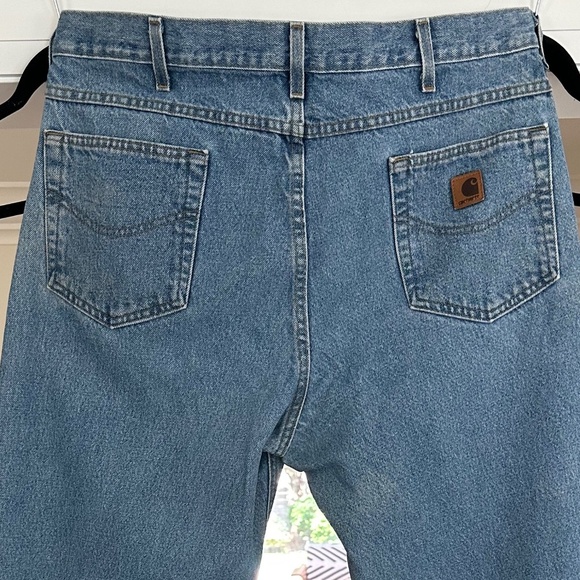 Men's CARHARTT B17-STW Relaxed Fit Stonewashed Denim Dungaree - 38 W x 34 L - Picture 8 of 13